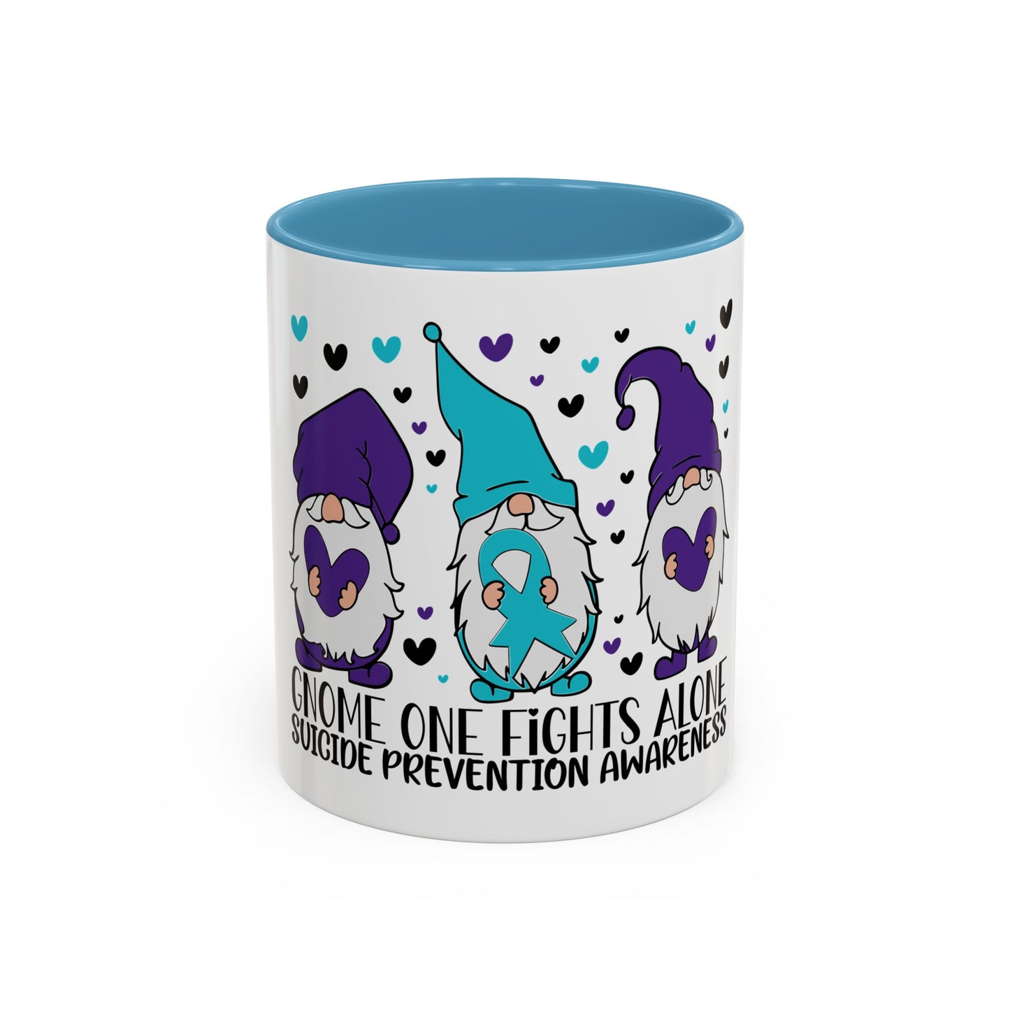Gnome Fights Alone - Suicide Prevention Awareness Mug
