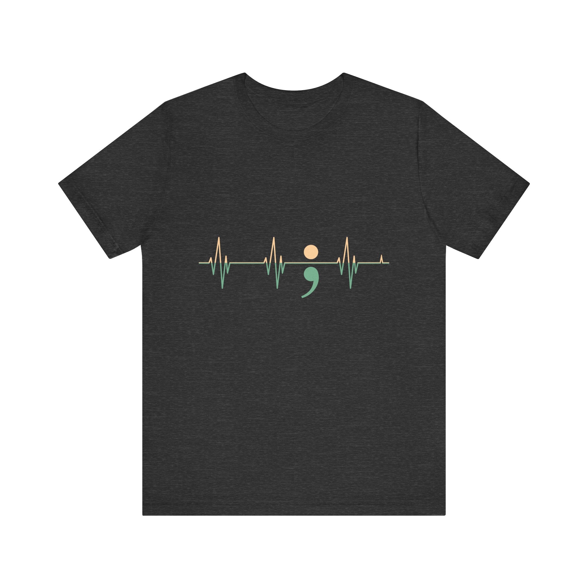 Heartbeats of Hope Semi-Colon Jersey Tee