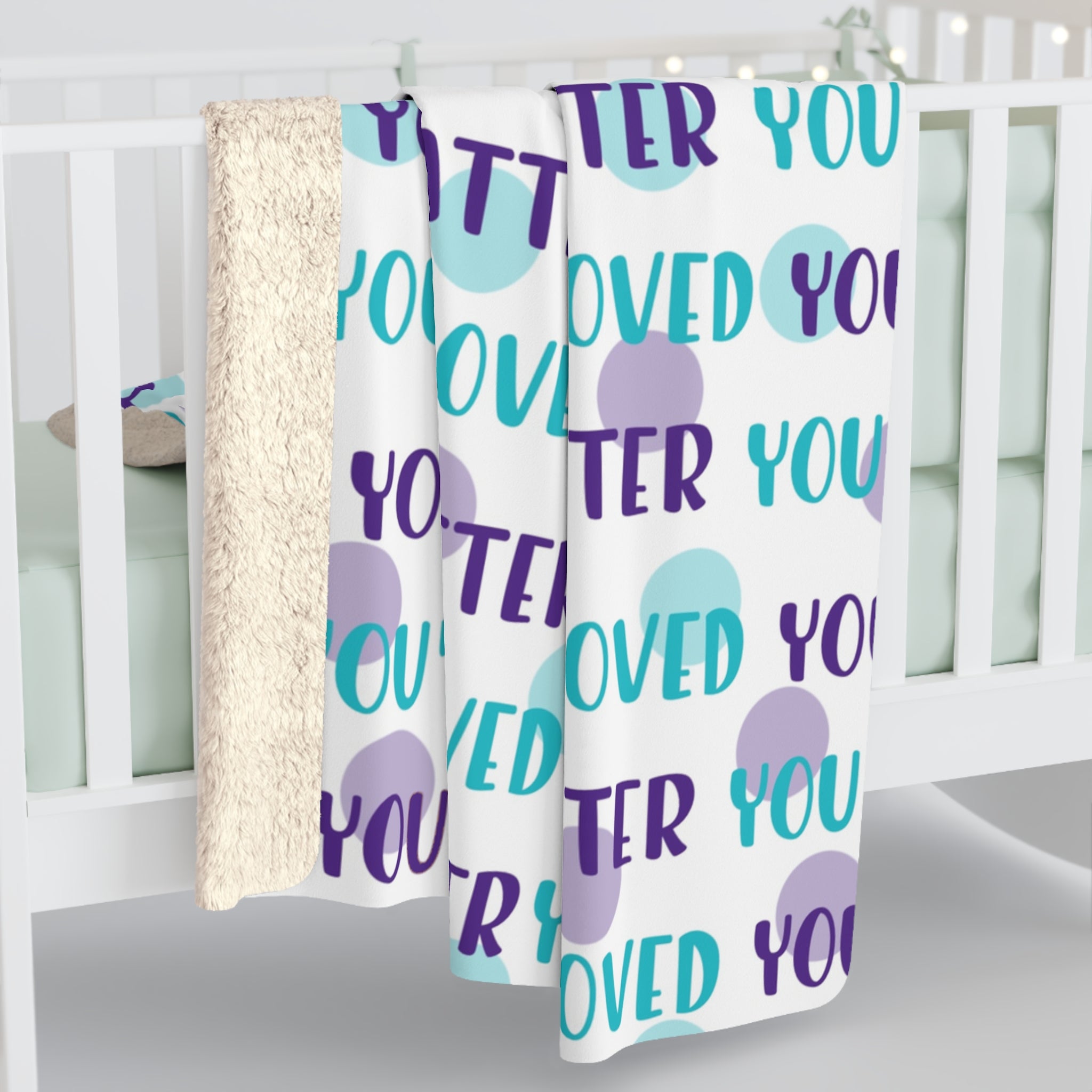 You Matter, You Are Loved Sherpa Fleece Blanket
