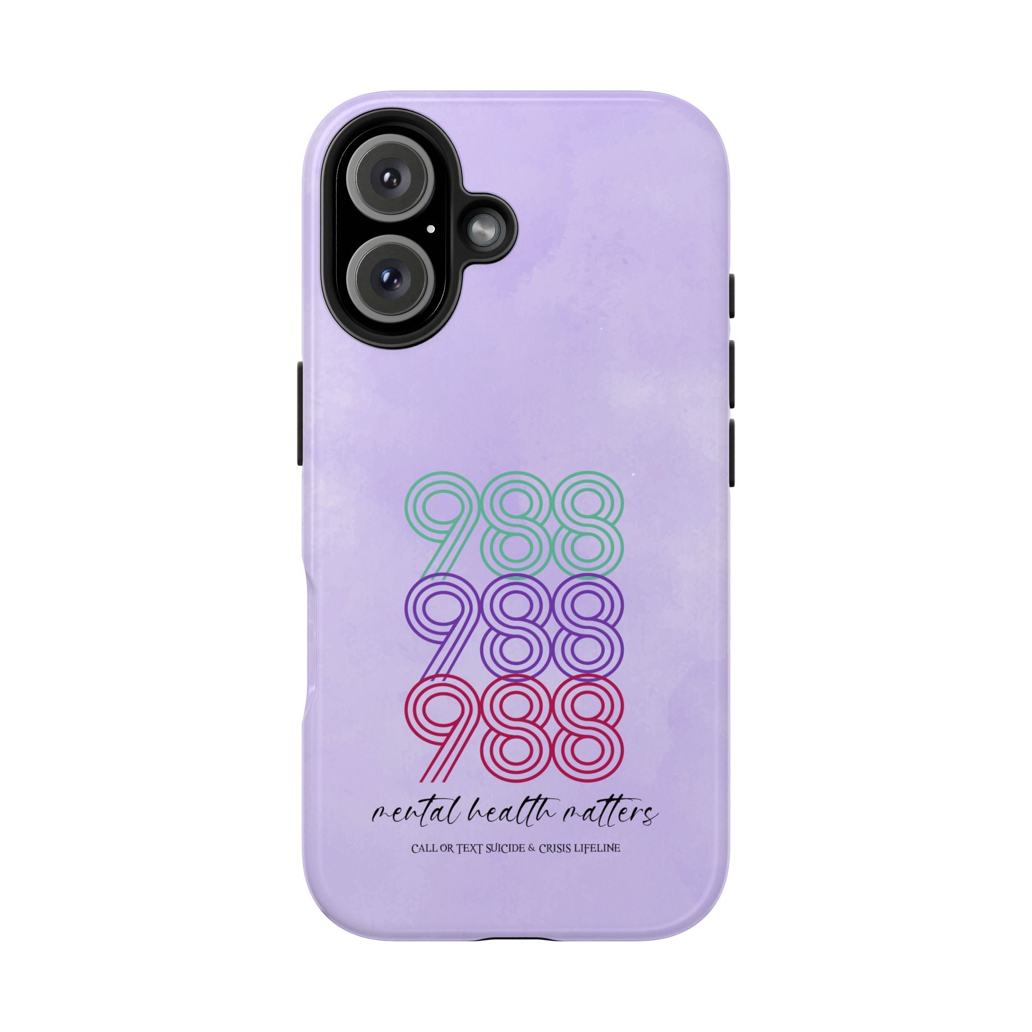 988 Light Purple Suicide Awareness Phone Case