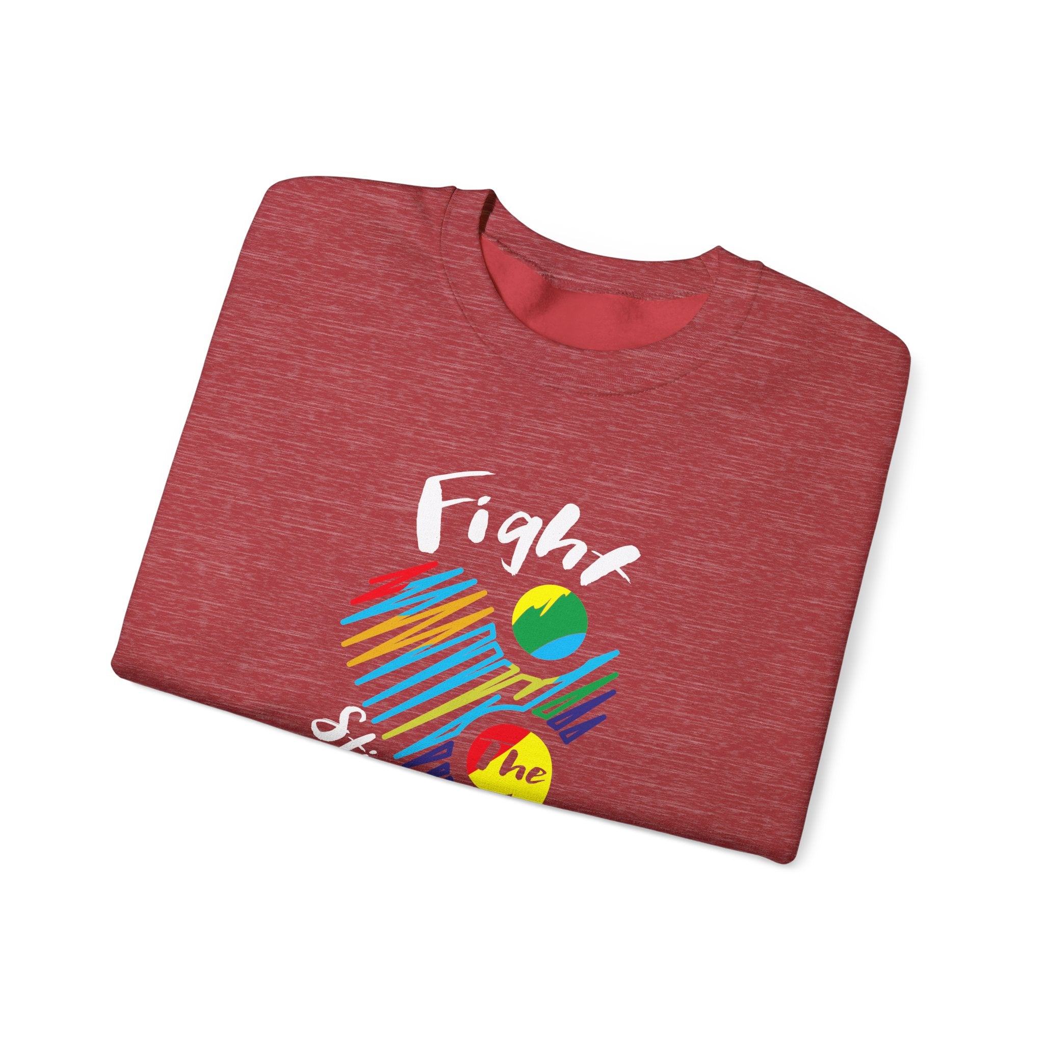 Fight the Stigma Heart Crewneck Sweatshirt