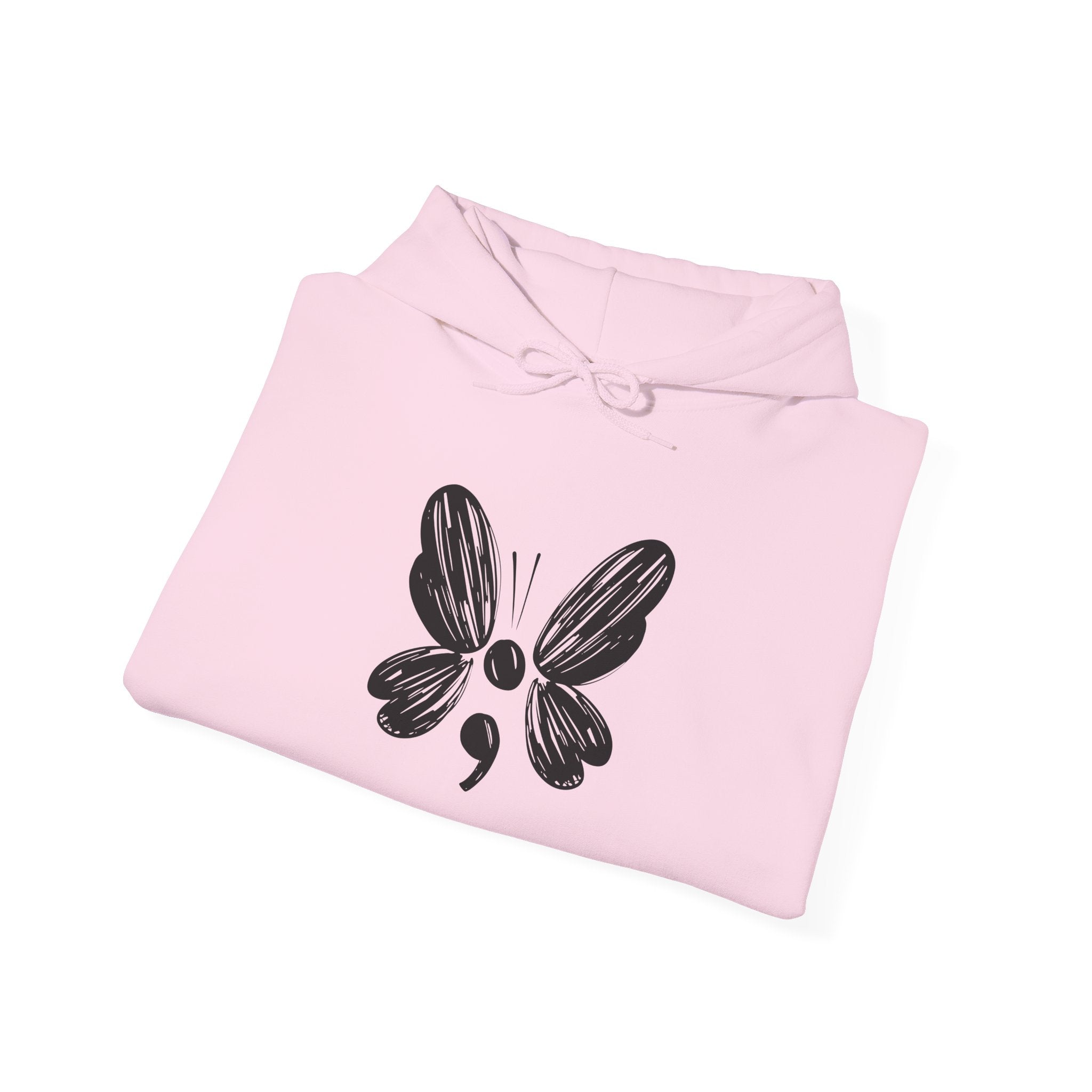 Suicide Prevention Butterfly Black Hooded Sweatshirt