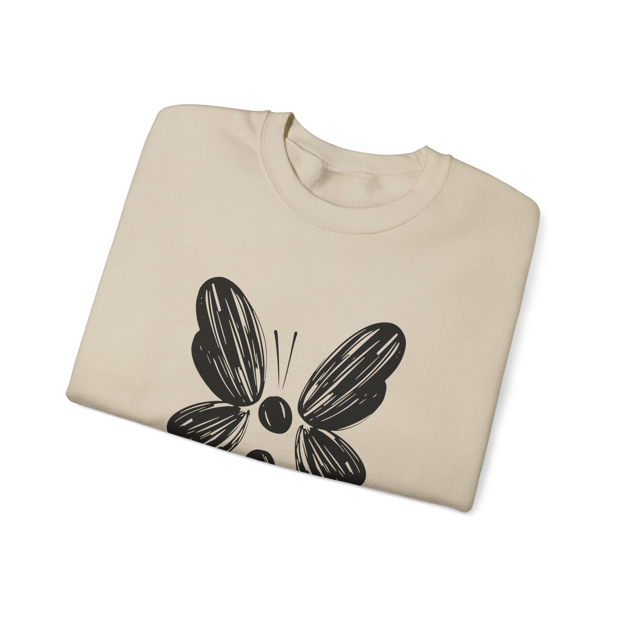 Suicide Prevention Black Butterfly Crewneck Sweatshirt