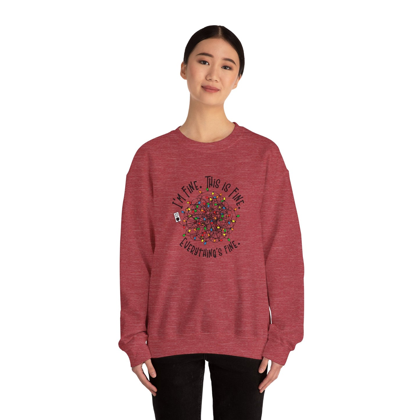 "Im Fine, This Is Fine" Crewneck Sweatshirt