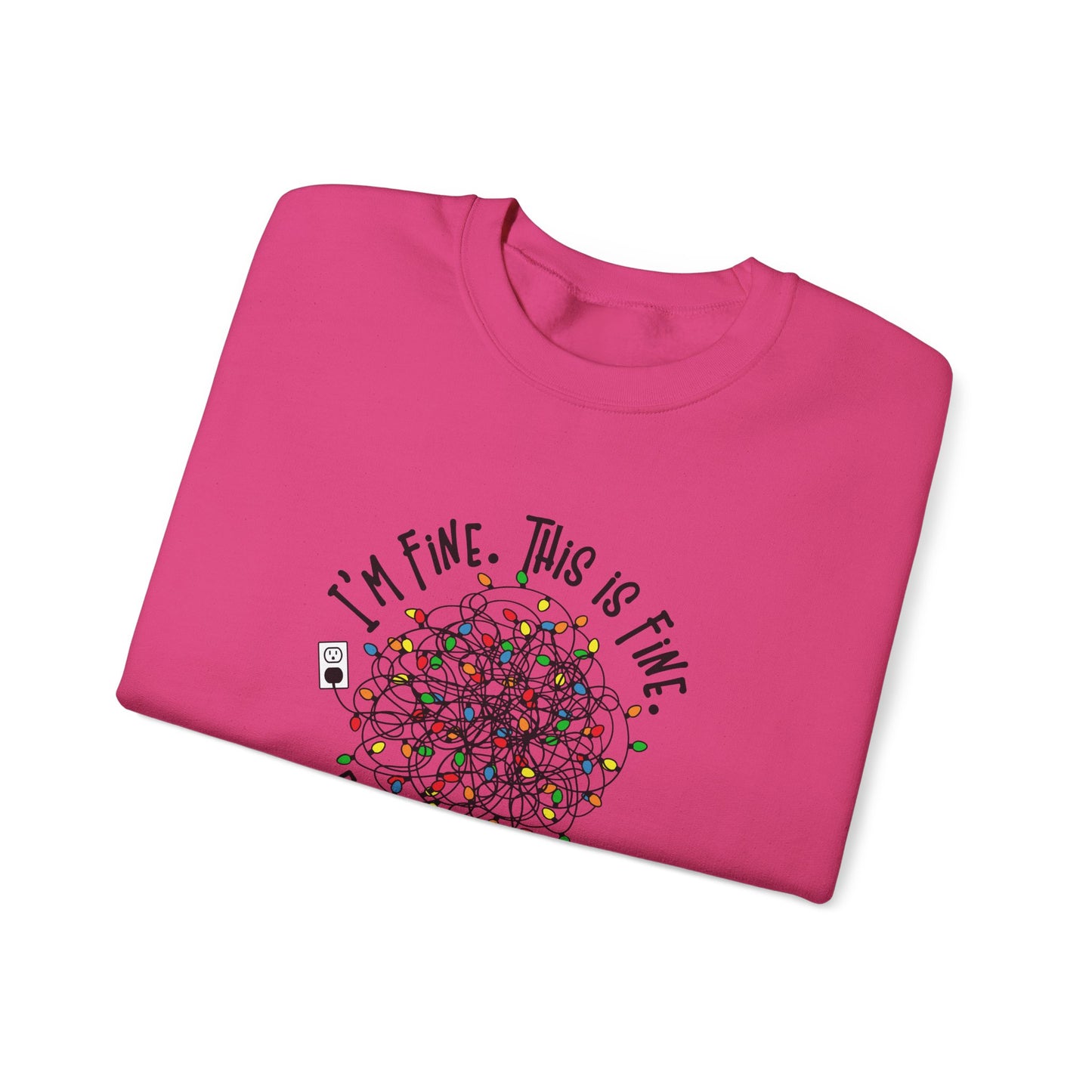 "Im Fine, This Is Fine" Crewneck Sweatshirt