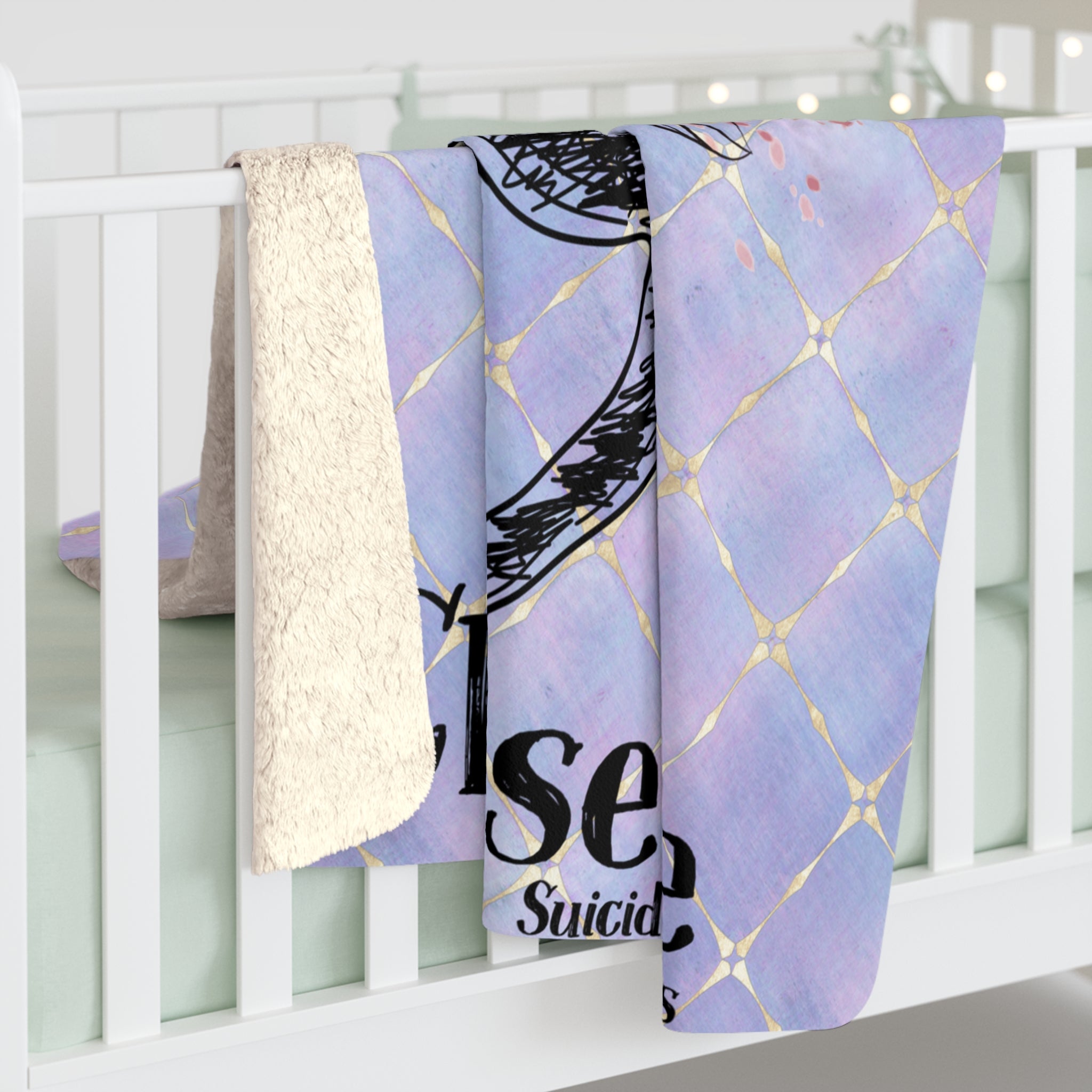 Choose Life Sherpa Fleece Blanket