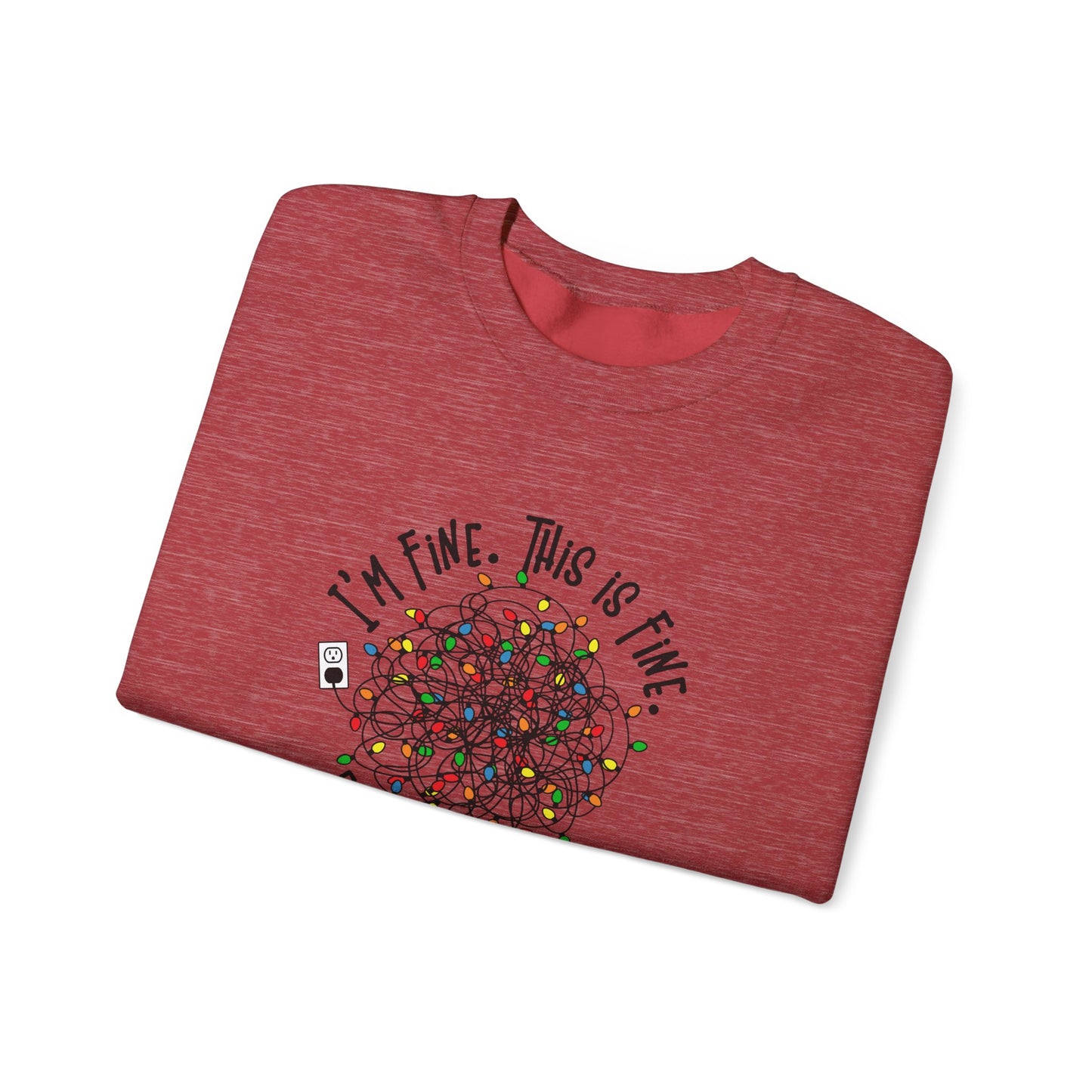 "Im Fine, This Is Fine" Crewneck Sweatshirt