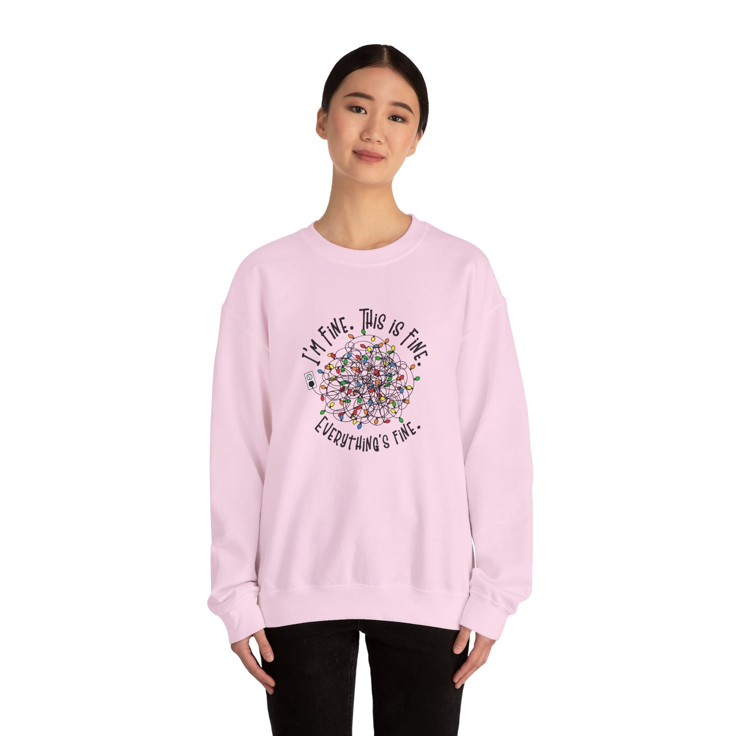 "Im Fine, This Is Fine" Crewneck Sweatshirt
