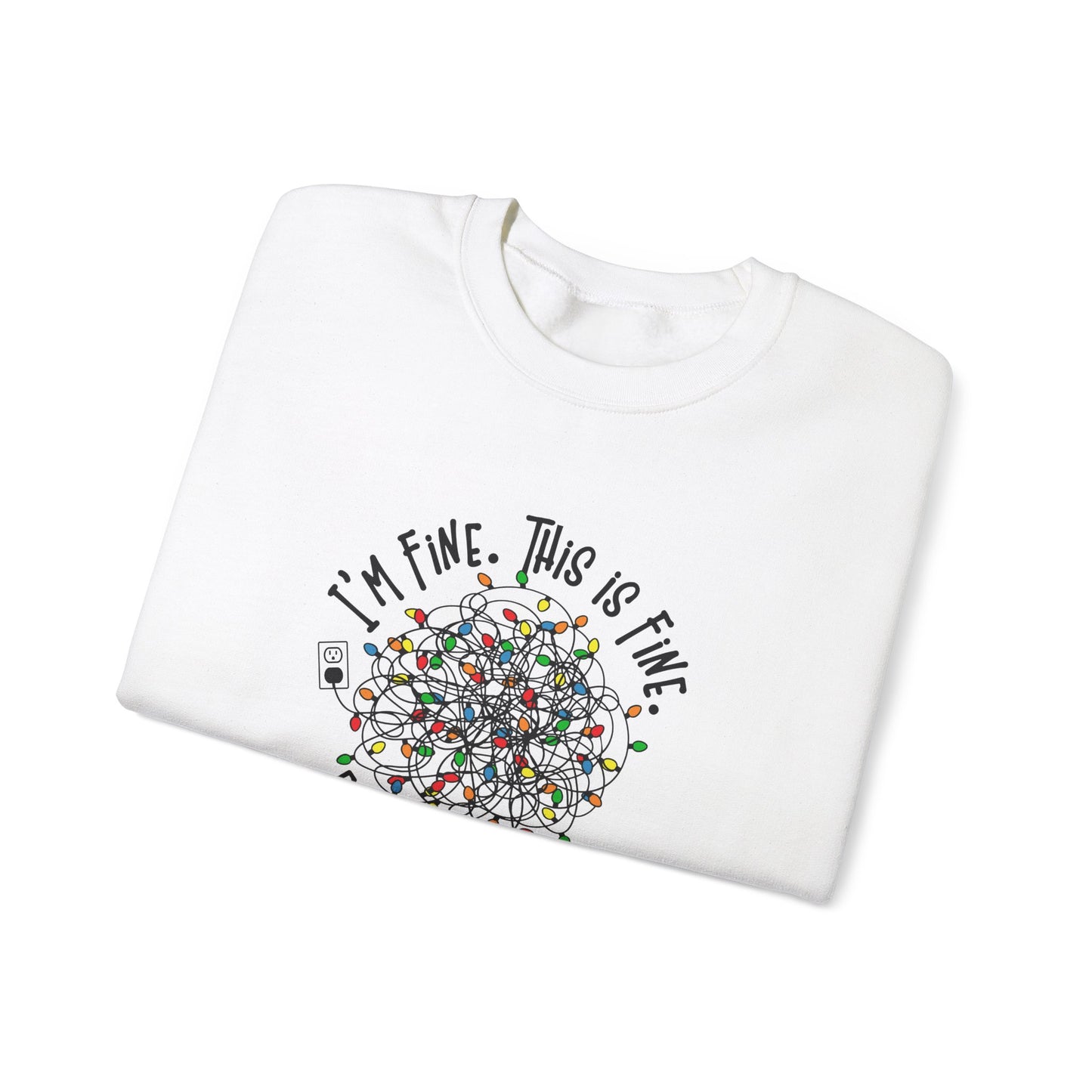 "Im Fine, This Is Fine" Crewneck Sweatshirt