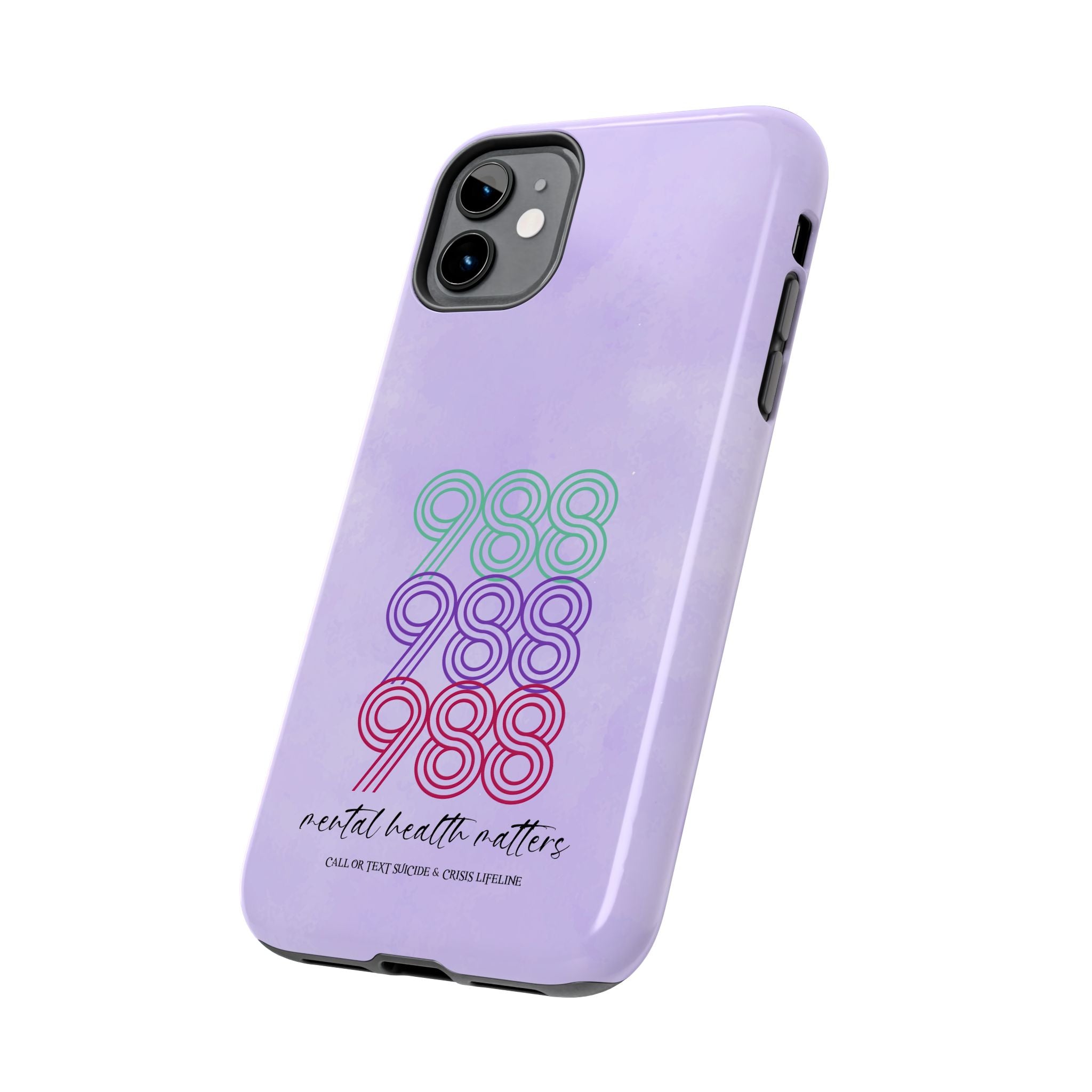 988 Light Purple Suicide Awareness Phone Case