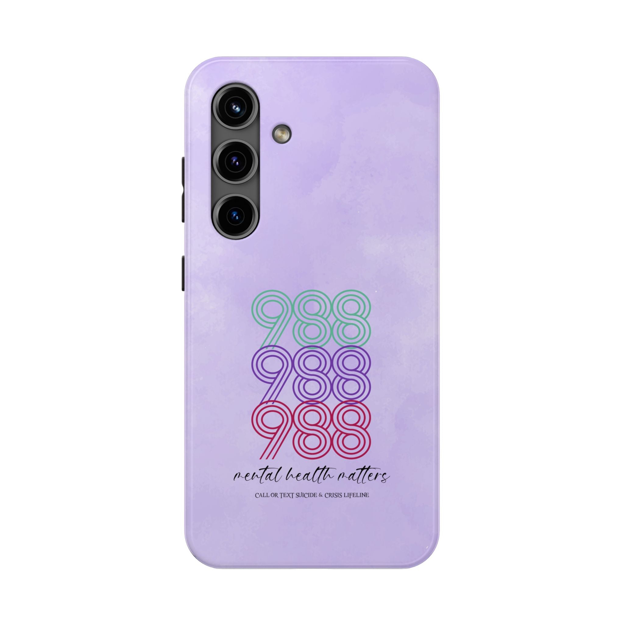 988 Light Purple Suicide Awareness Phone Case