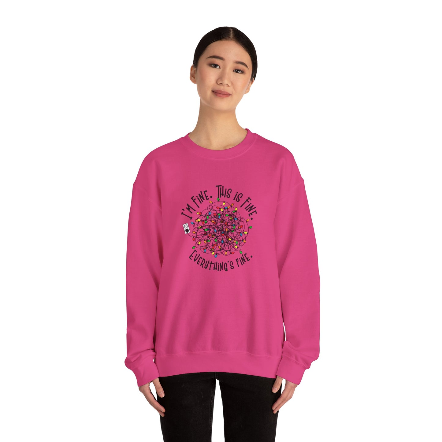 "Im Fine, This Is Fine" Crewneck Sweatshirt