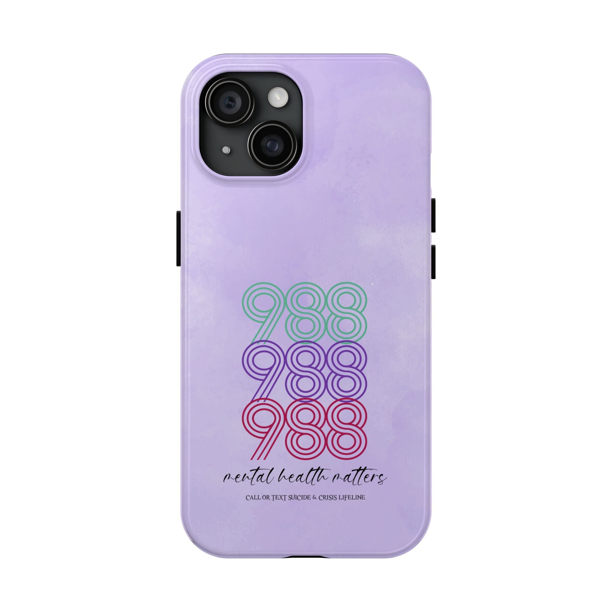 988 Light Purple Suicide Awareness Phone Case