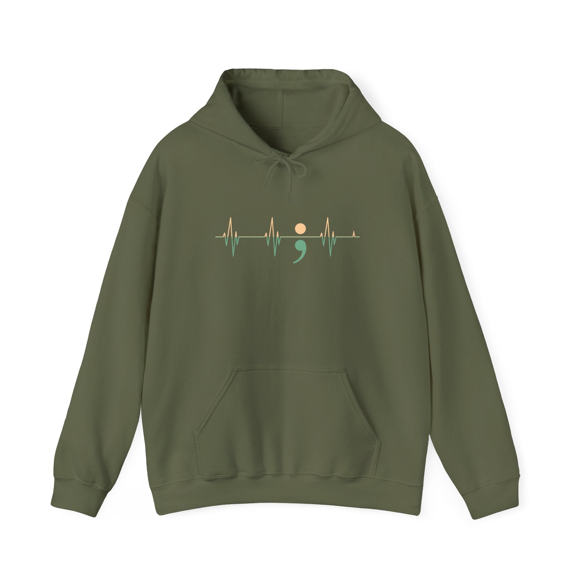 Heartbeats of Hope Semi-Colon Hooded Sweatshirt