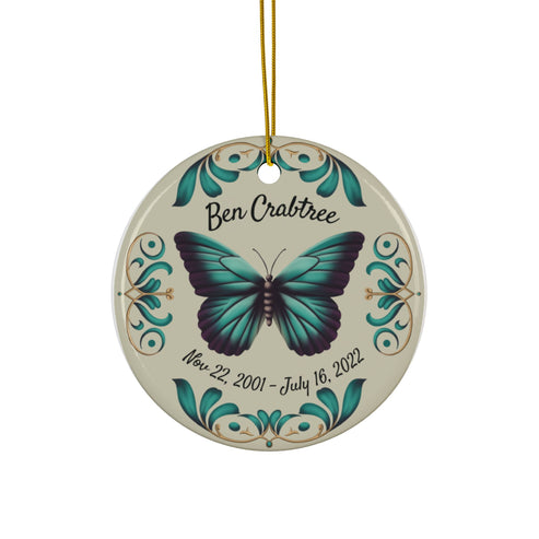 Butterfly Hero Memorial Ornament