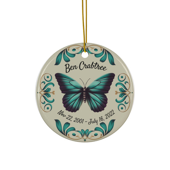 Butterfly Hero Memorial Ornament