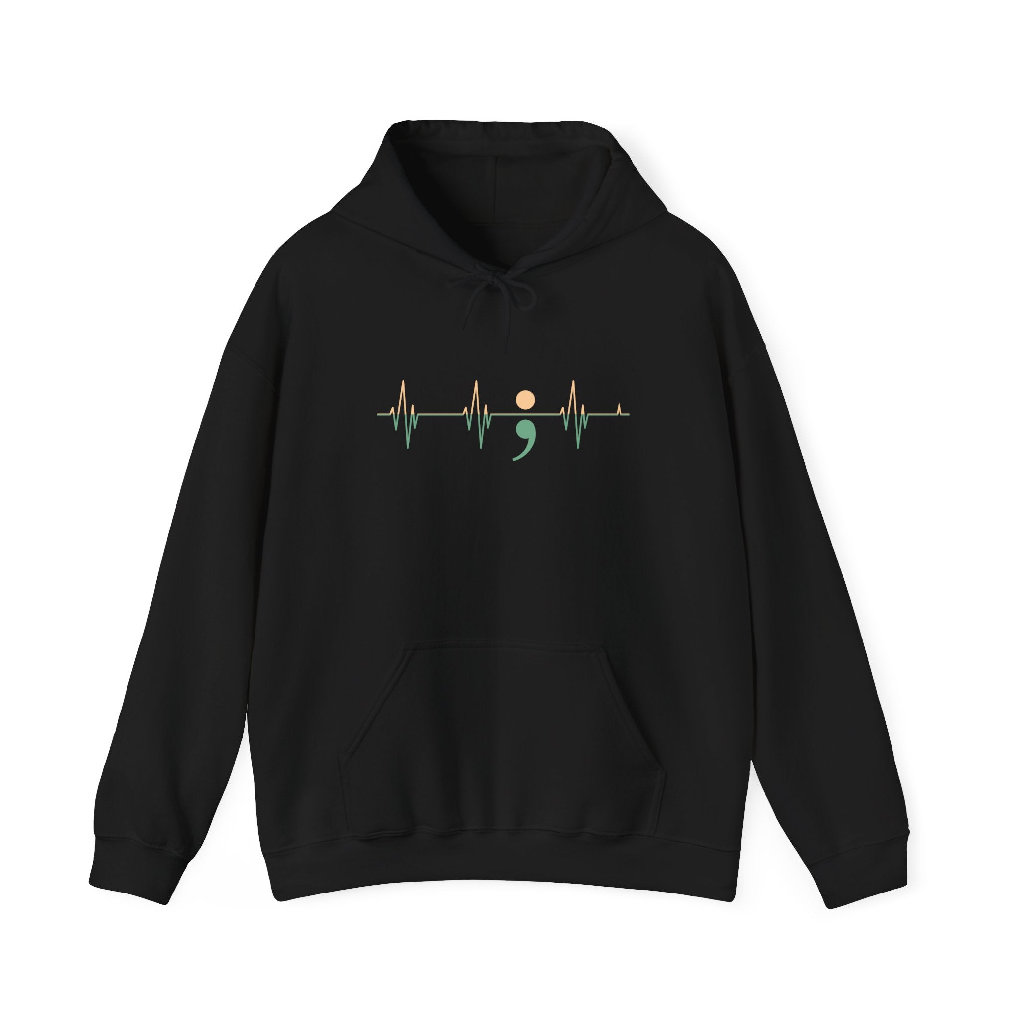 Heartbeats of Hope Semi-Colon Hooded Sweatshirt