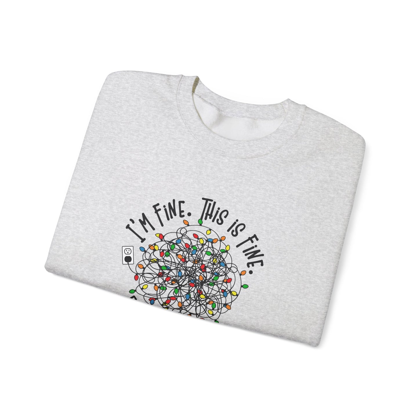 "Im Fine, This Is Fine" Crewneck Sweatshirt