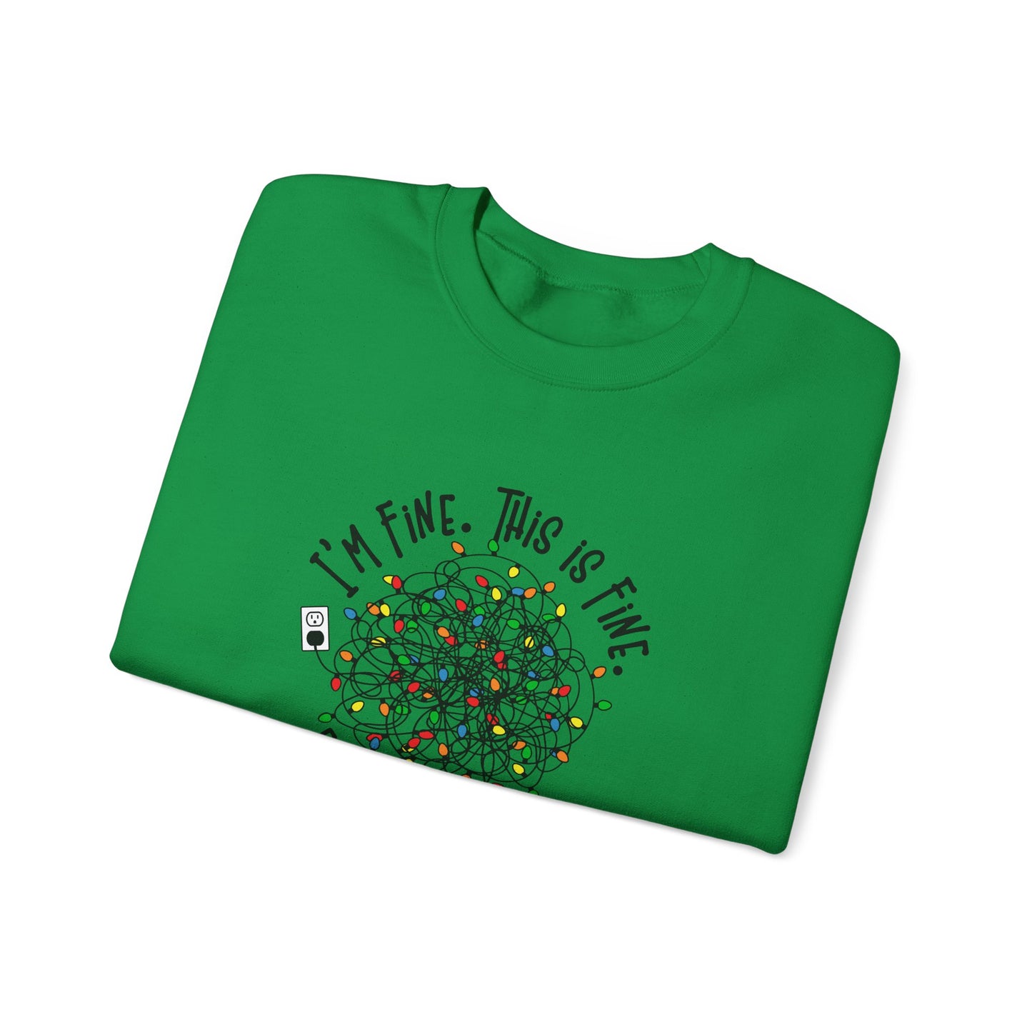 "Im Fine, This Is Fine" Crewneck Sweatshirt