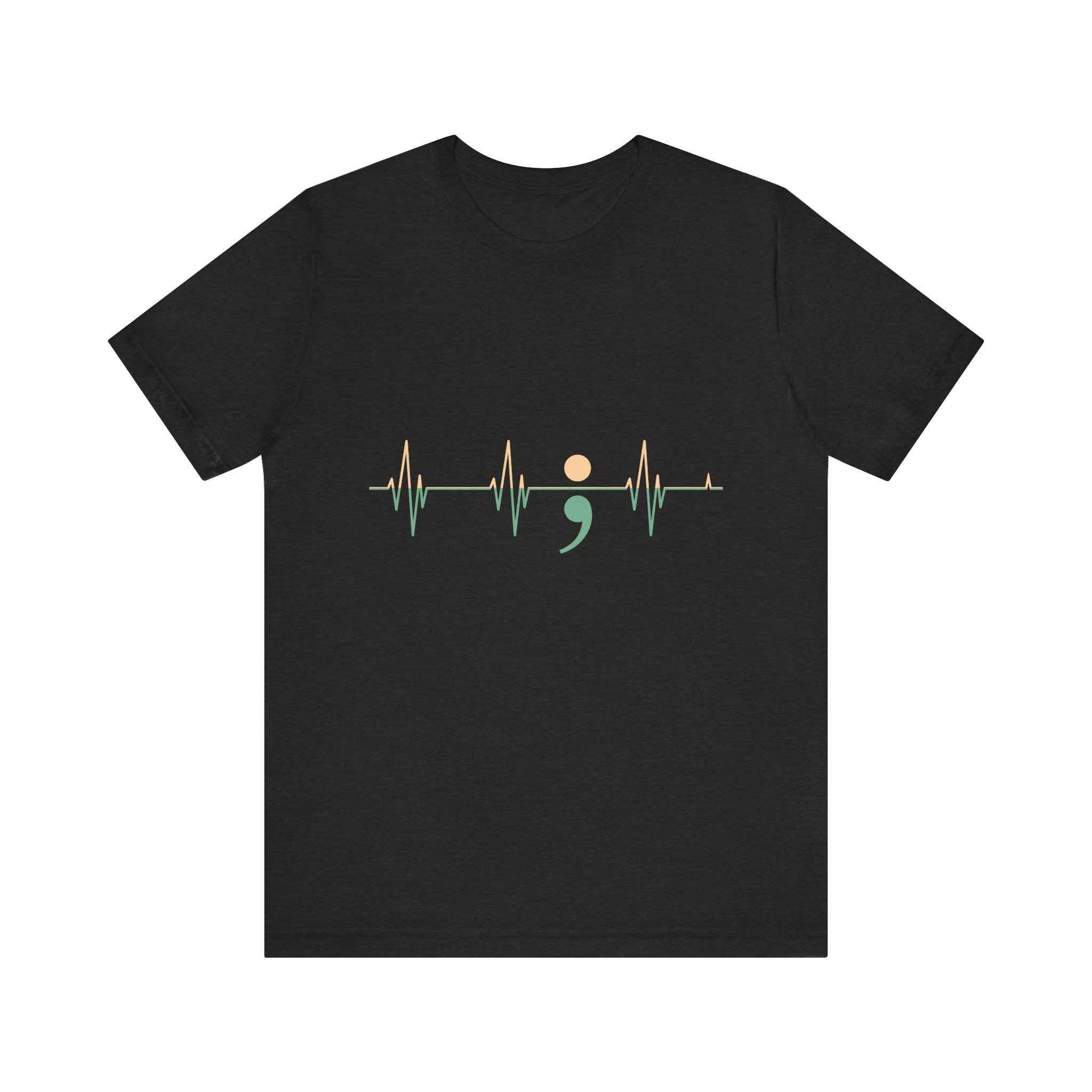 Heartbeats of Hope Semi-Colon Jersey Tee