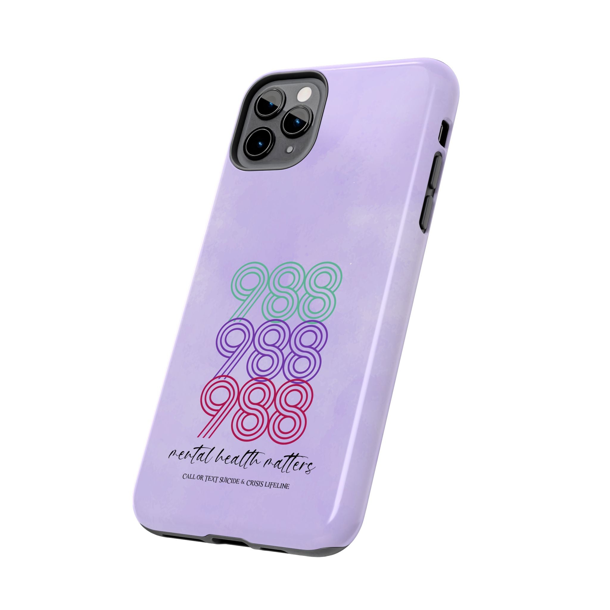 988 Light Purple Suicide Awareness Phone Case