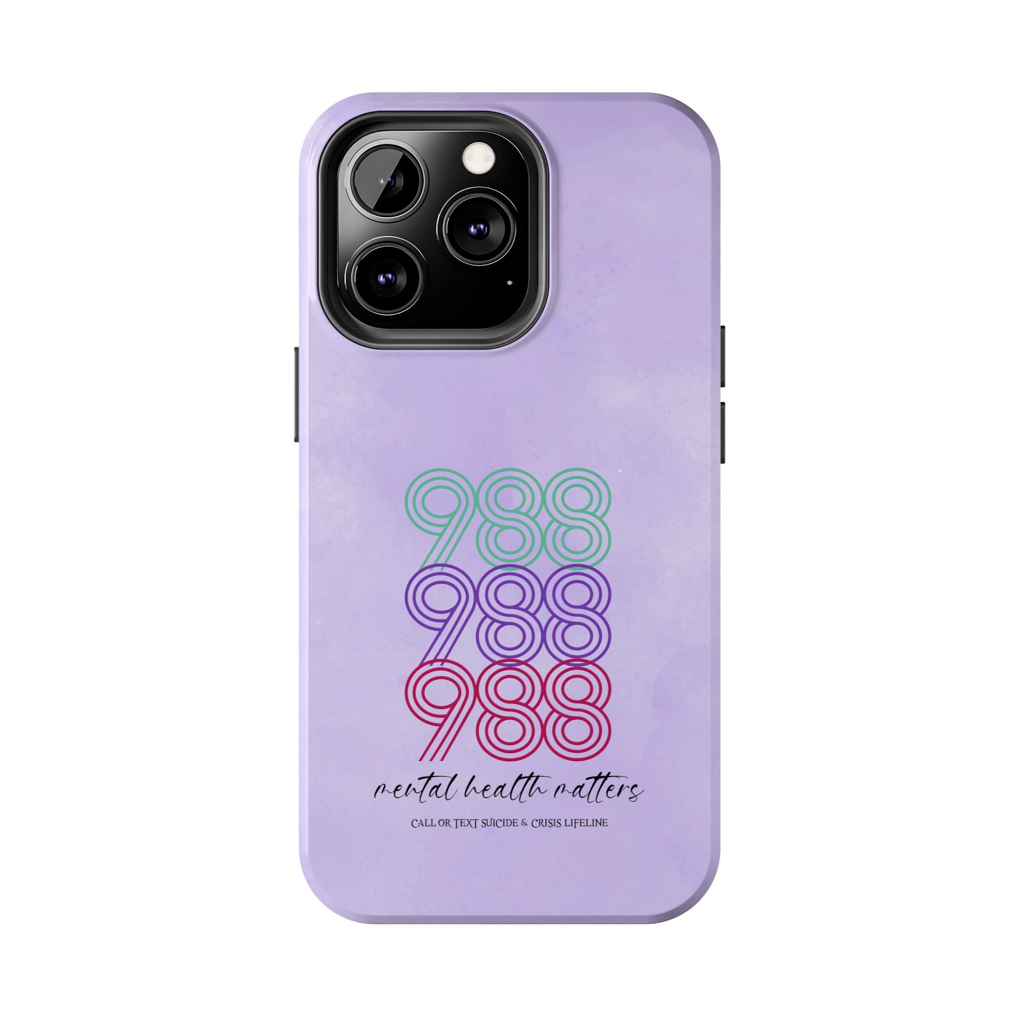 988 Light Purple Suicide Awareness Phone Case