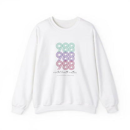 988 Suicide Prevention Crewneck Sweatshirt