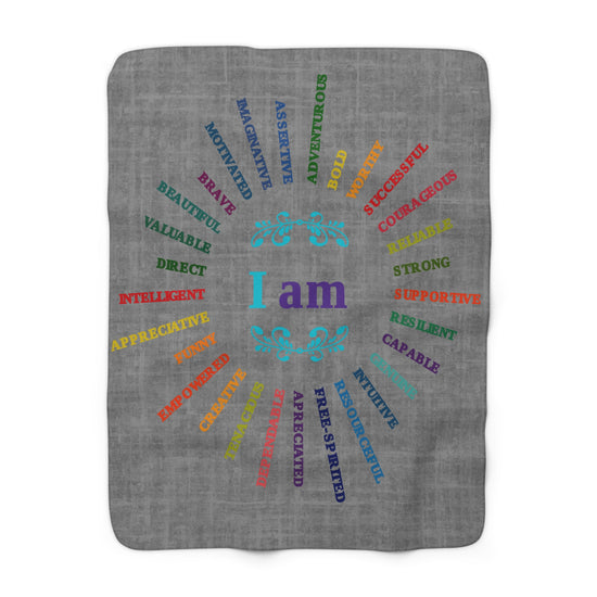 I AM- Sherpa Fleece Blanket