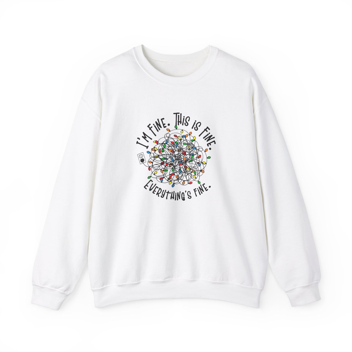 "Im Fine, This Is Fine" Crewneck Sweatshirt