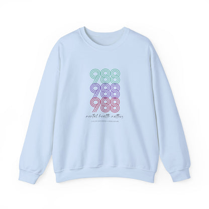 988 Suicide Prevention Crewneck Sweatshirt