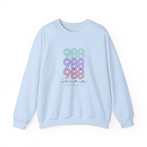 988 Suicide Prevention Crewneck Sweatshirt