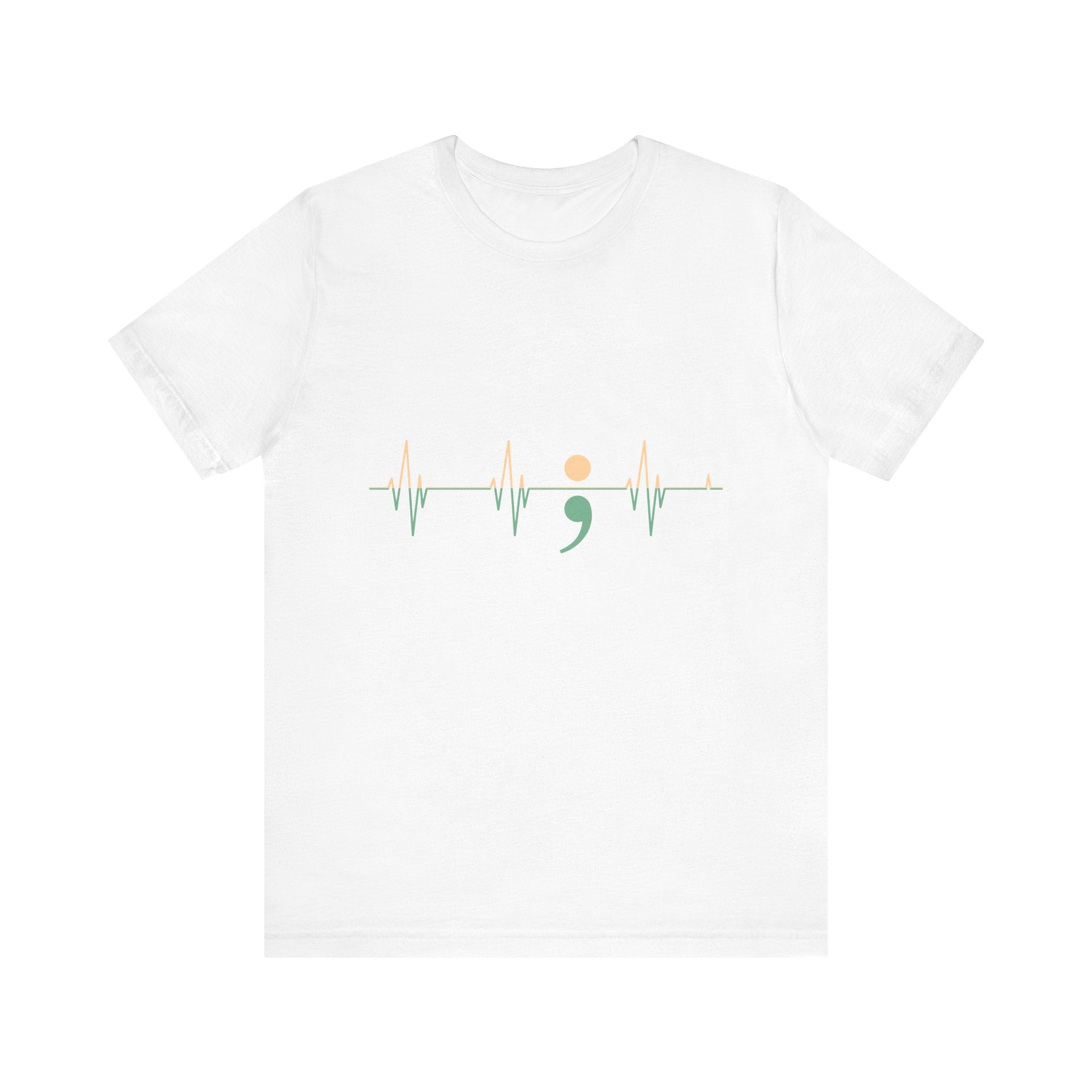 Heartbeats of Hope Semi-Colon Jersey Tee
