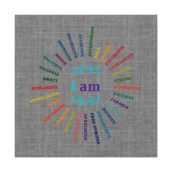 I AM - Empowering Suicide Prevention Awareness Canvas