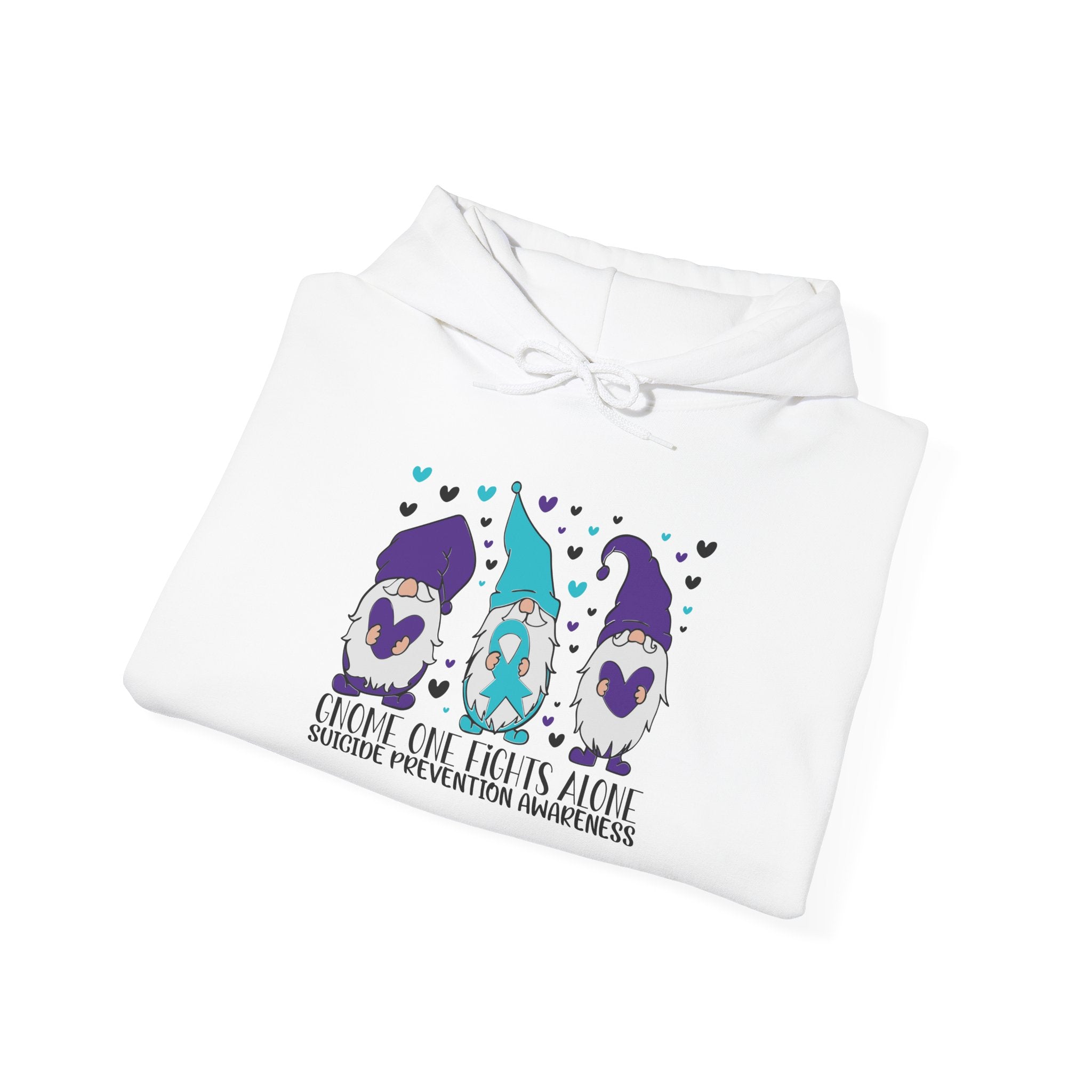 Gnome One Fights Alone Hooded Sweatshirt