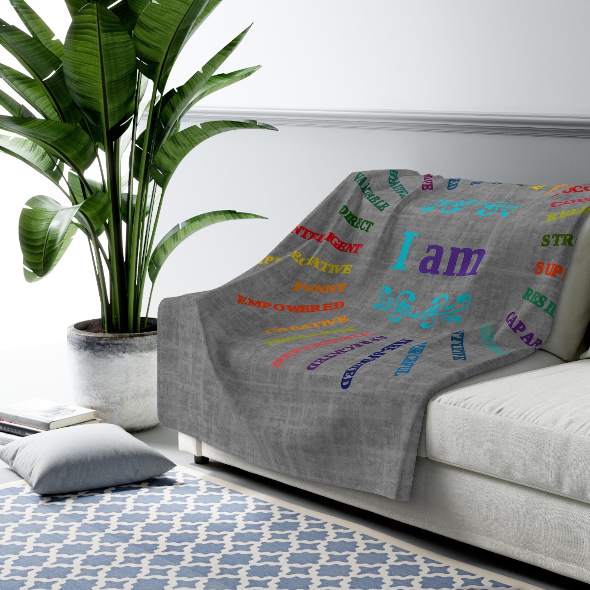 I AM- Sherpa Fleece Blanket