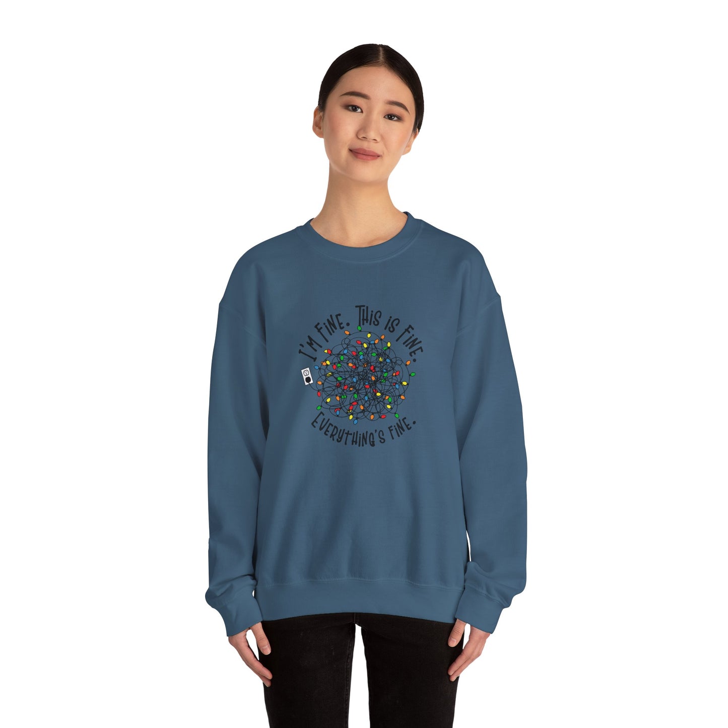 "Im Fine, This Is Fine" Crewneck Sweatshirt