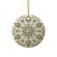 Vintage Gold Floral Snowflake Ornament