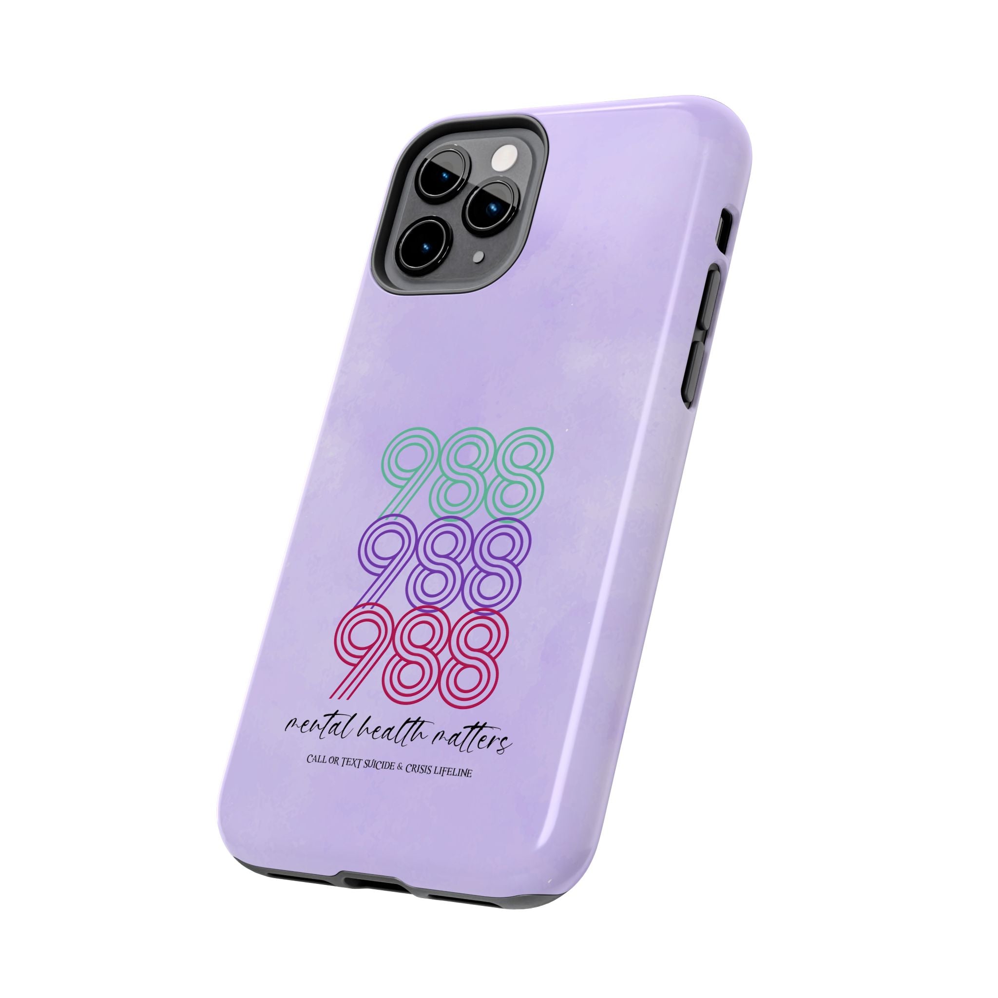 988 Light Purple Suicide Awareness Phone Case