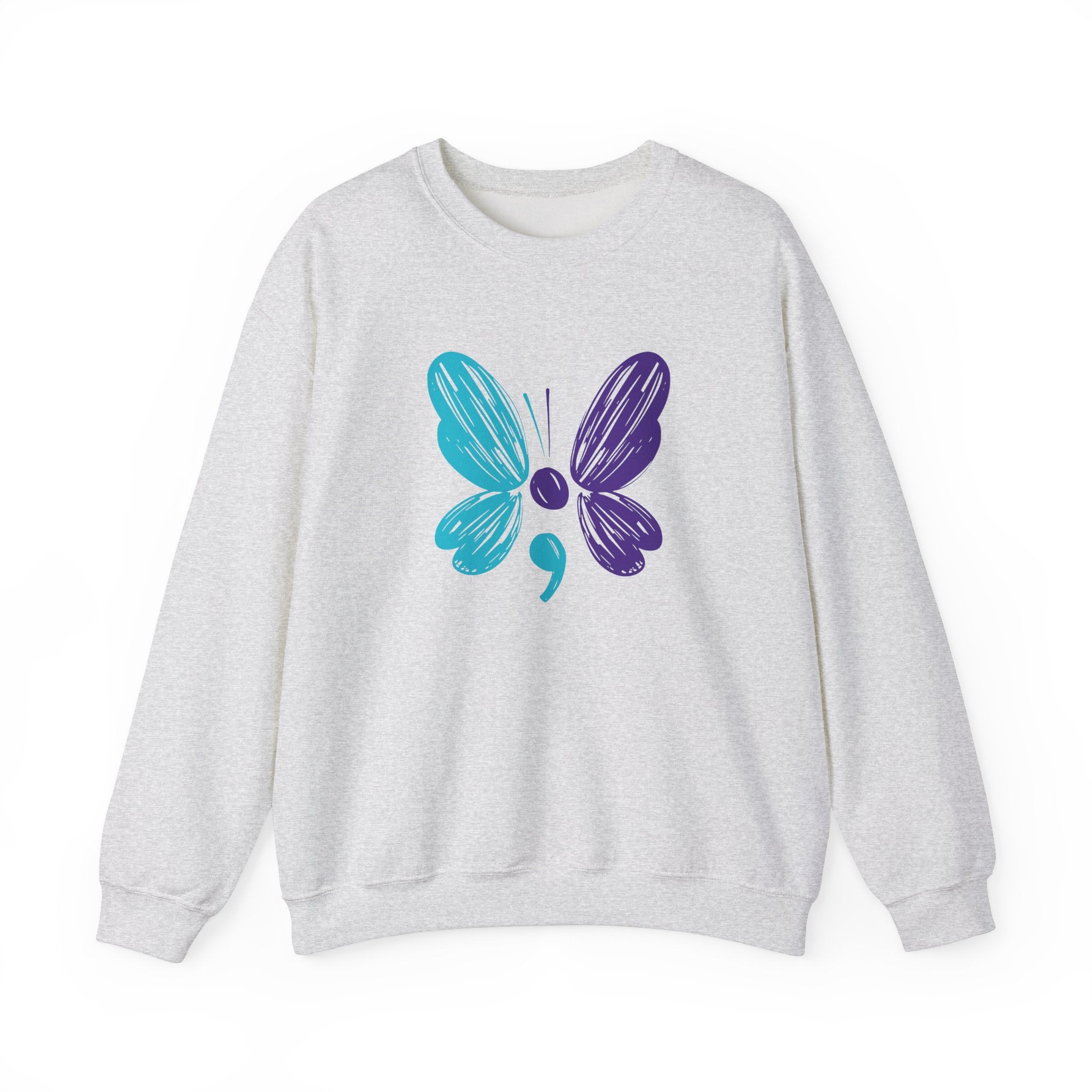 Butterfly Hero Suicide Prevention Crewneck Sweatshirt