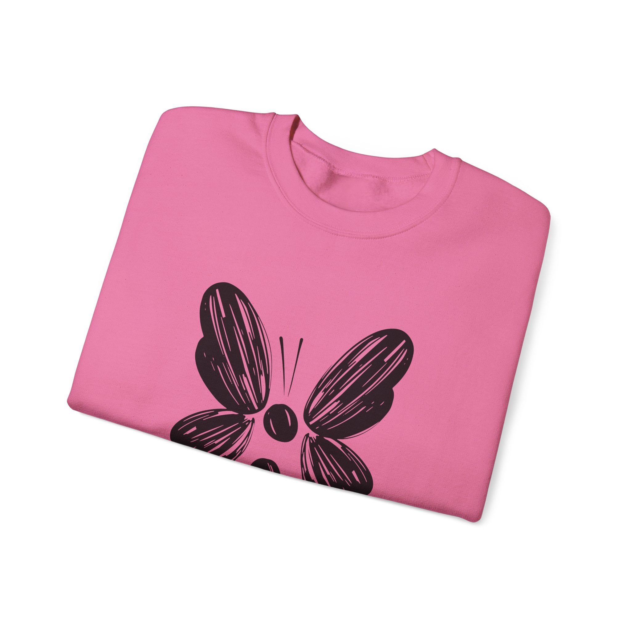 Suicide Prevention Black Butterfly Crewneck Sweatshirt