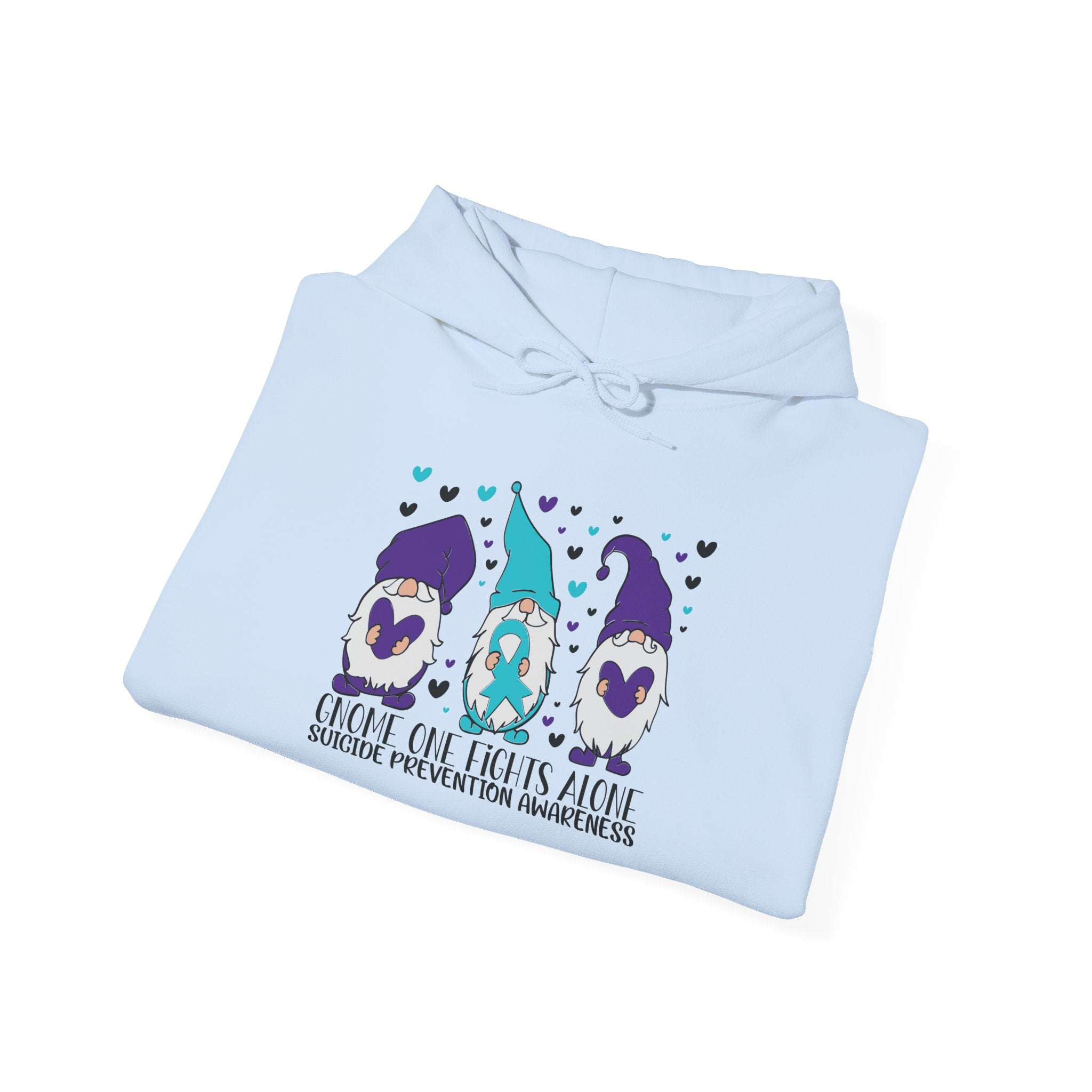 Gnome One Fights Alone Hooded Sweatshirt