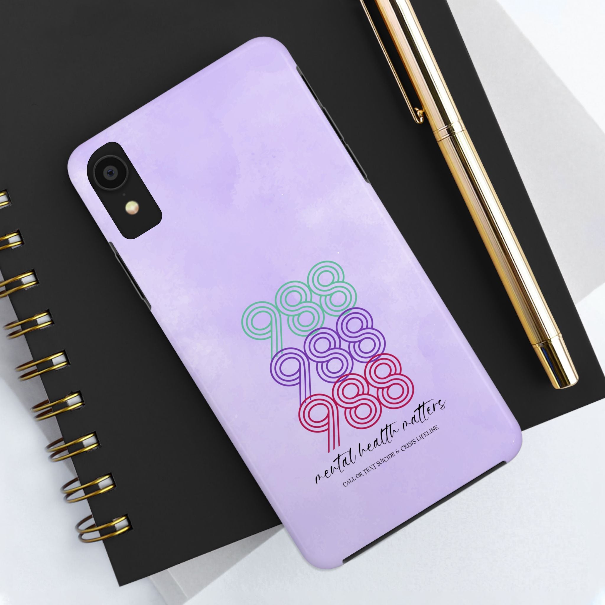 988 Light Purple Suicide Awareness Phone Case