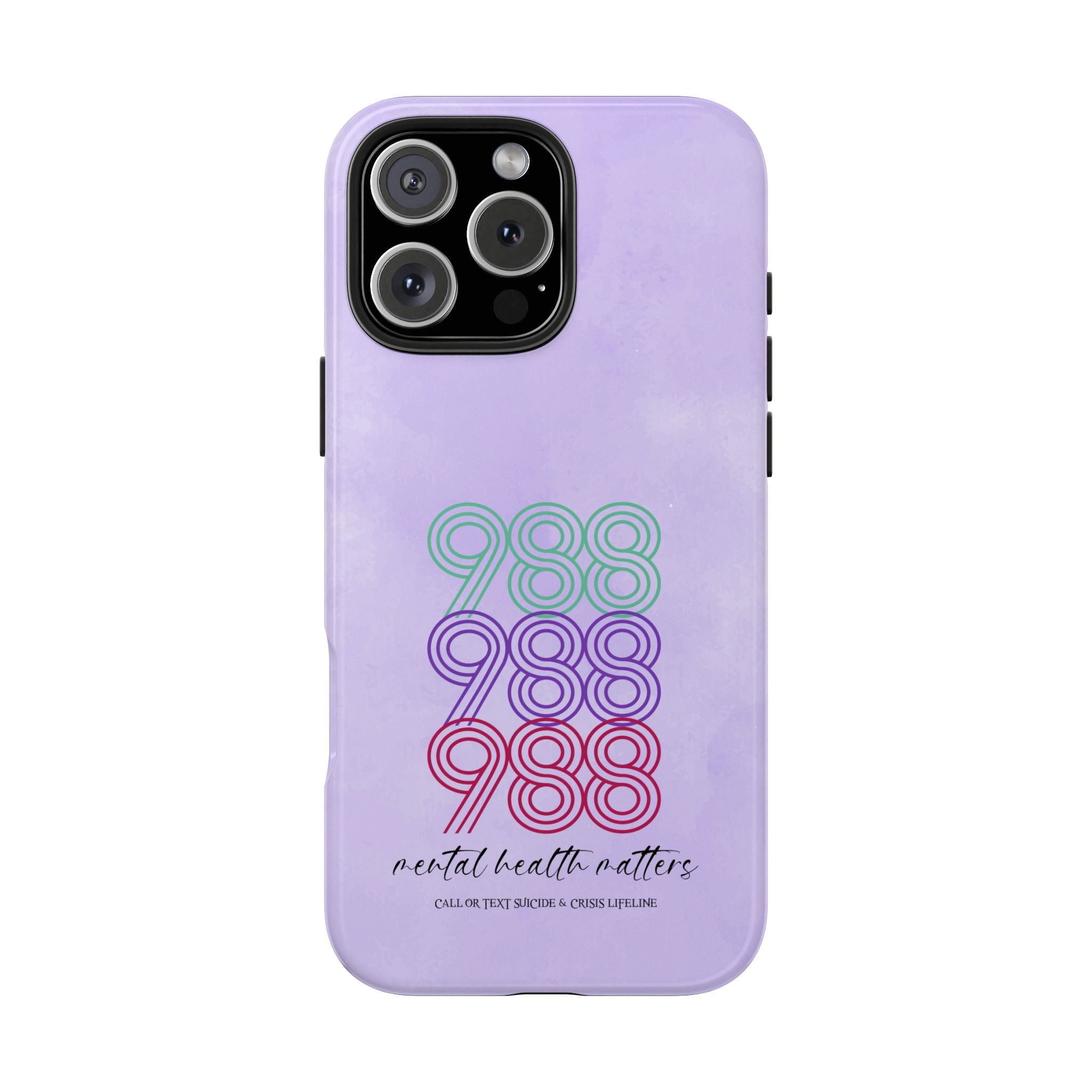 988 Light Purple Suicide Awareness Phone Case