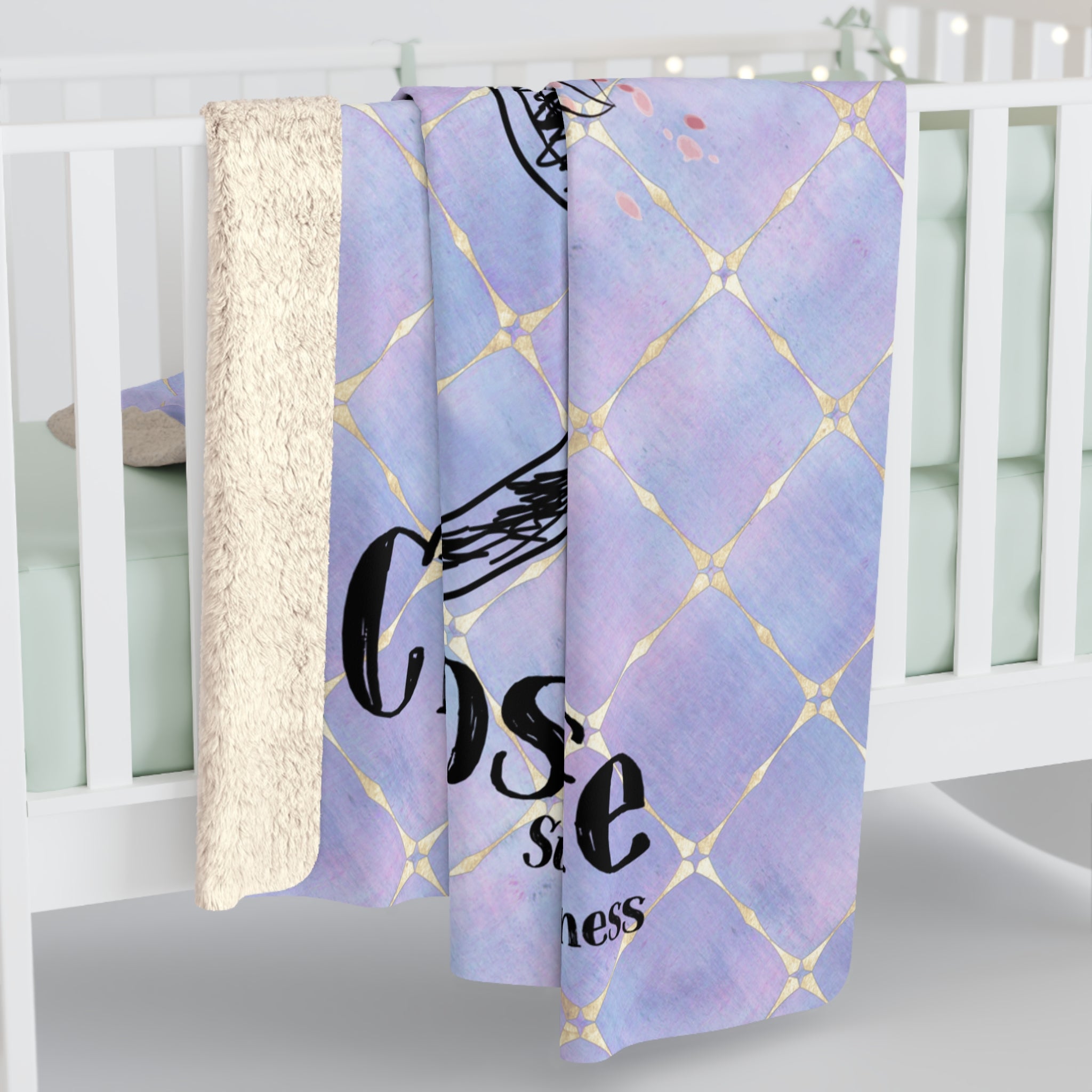 Choose Life Sherpa Fleece Blanket