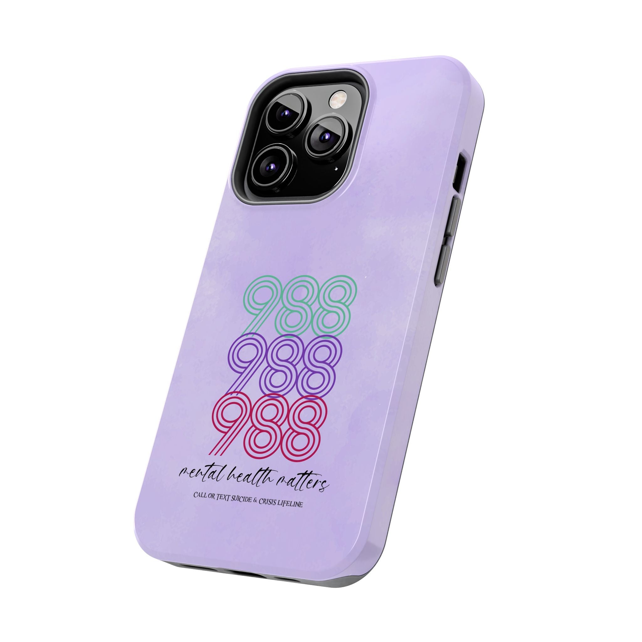 988 Light Purple Suicide Awareness Phone Case