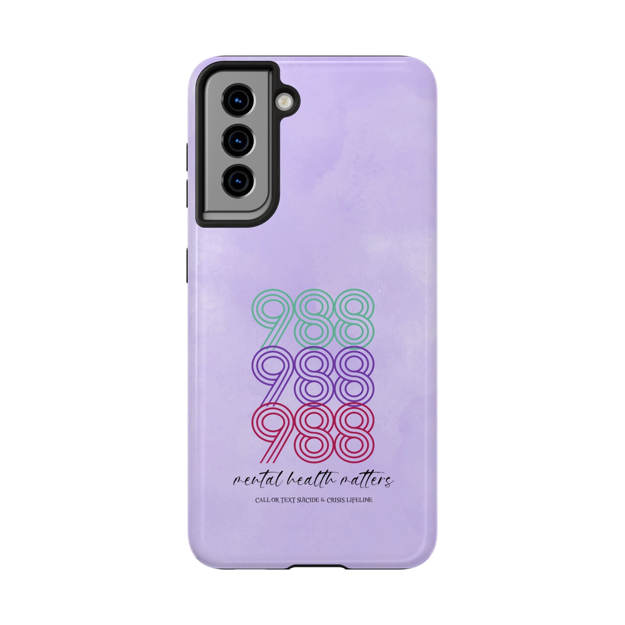 988 Light Purple Suicide Awareness Phone Case