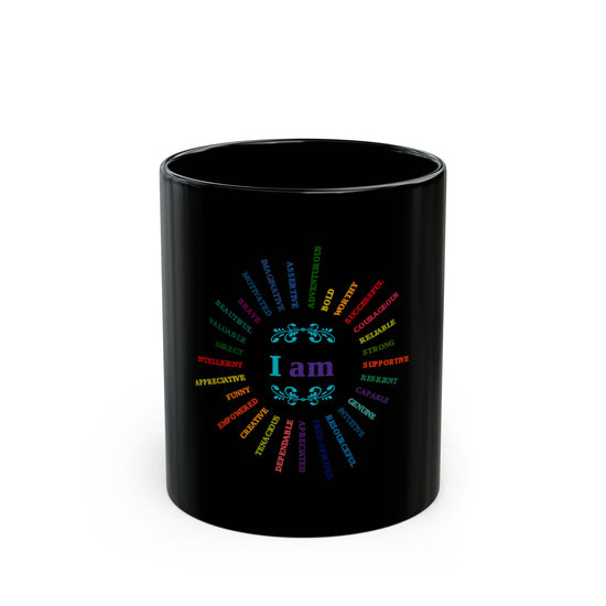 I AM - Empowering Suicide Prevention Awareness Black Mug