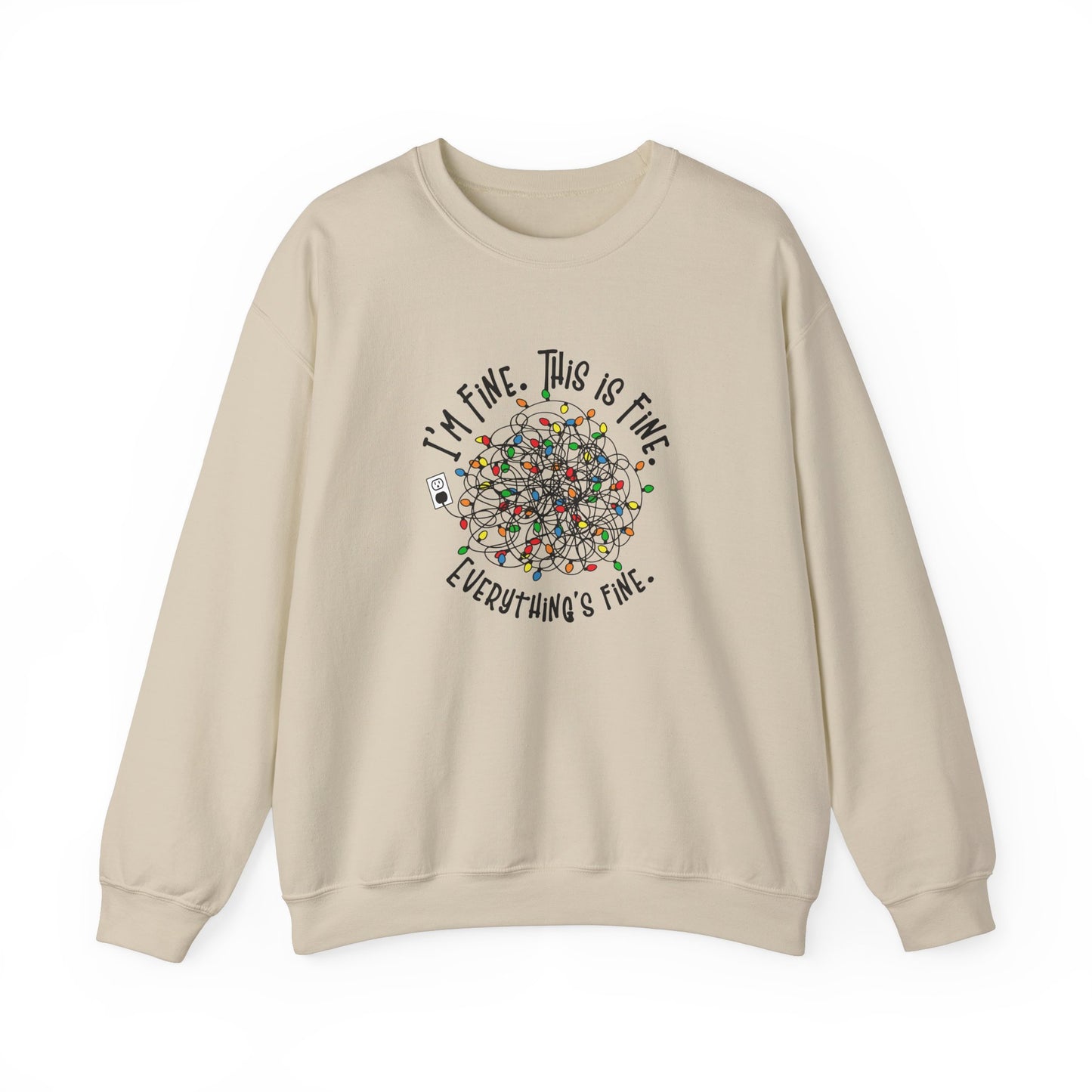 "Im Fine, This Is Fine" Crewneck Sweatshirt