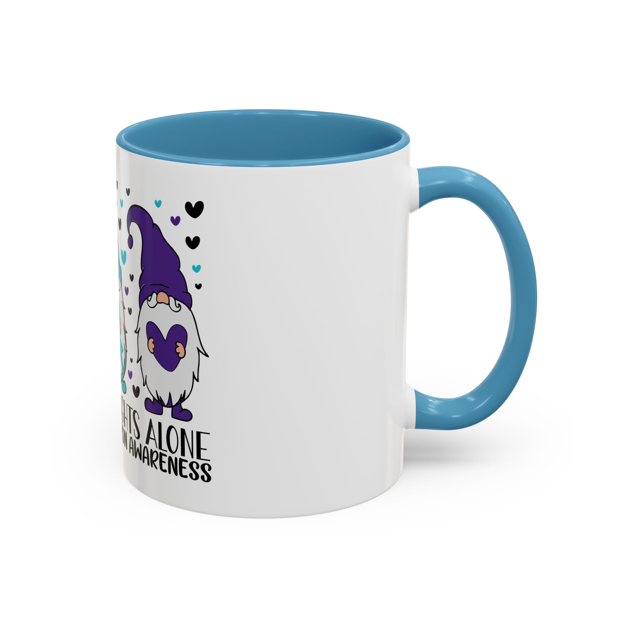Gnome Fights Alone - Suicide Prevention Awareness Mug