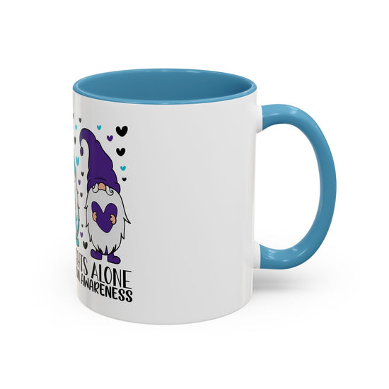 Gnome Fights Alone - Suicide Prevention Awareness Mug